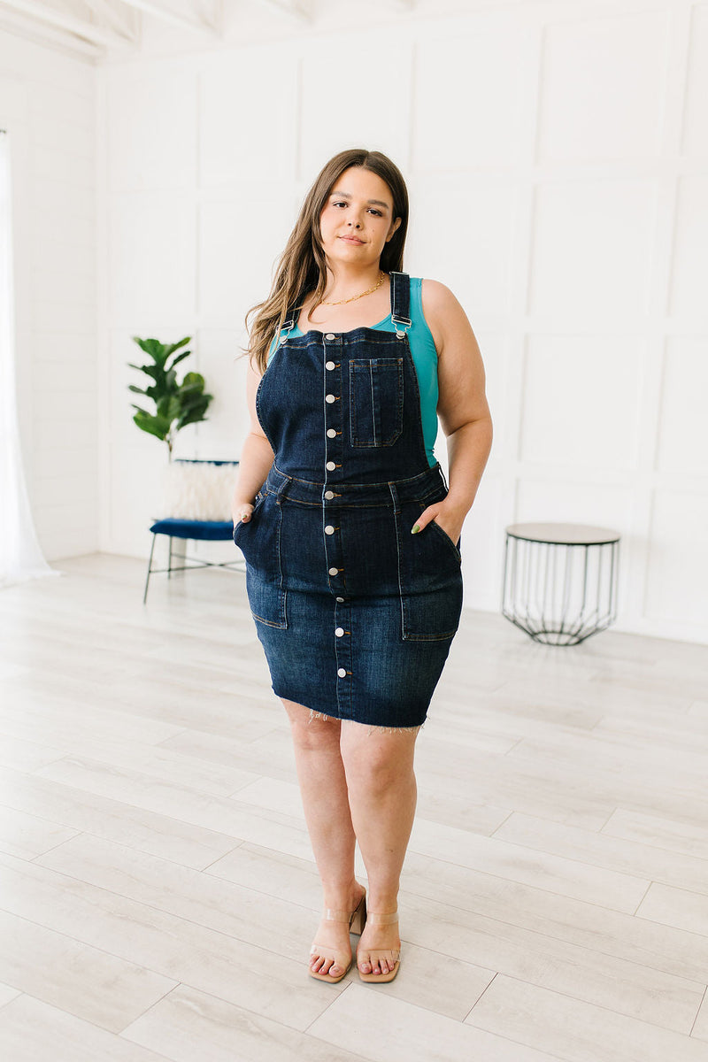 Judy Blue Denim Overall Dress Boutique 1780 Judy Blue Denim Overall Dress Boutique 1780