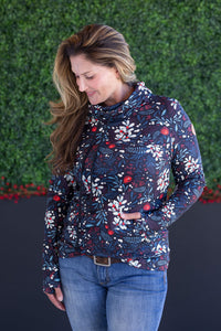 Soft Funnel Neck in Christmas Berry