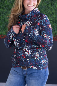 Soft Funnel Neck in Christmas Berry