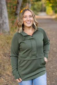 Mia Scuba Halfzip in Olive