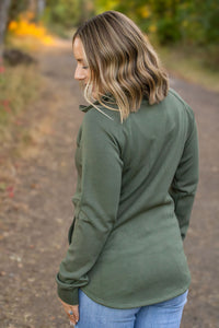 Mia Scuba Halfzip in Olive