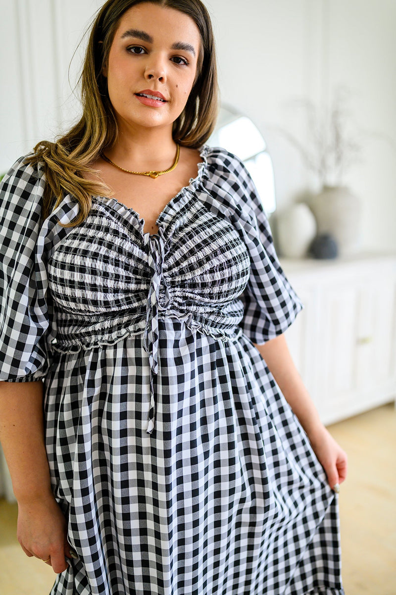 princess polly baby blue dress My little gingham dress main image 1