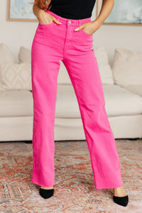 High Rise Garment Dyed 90's Straight Jeans by Judy Blue