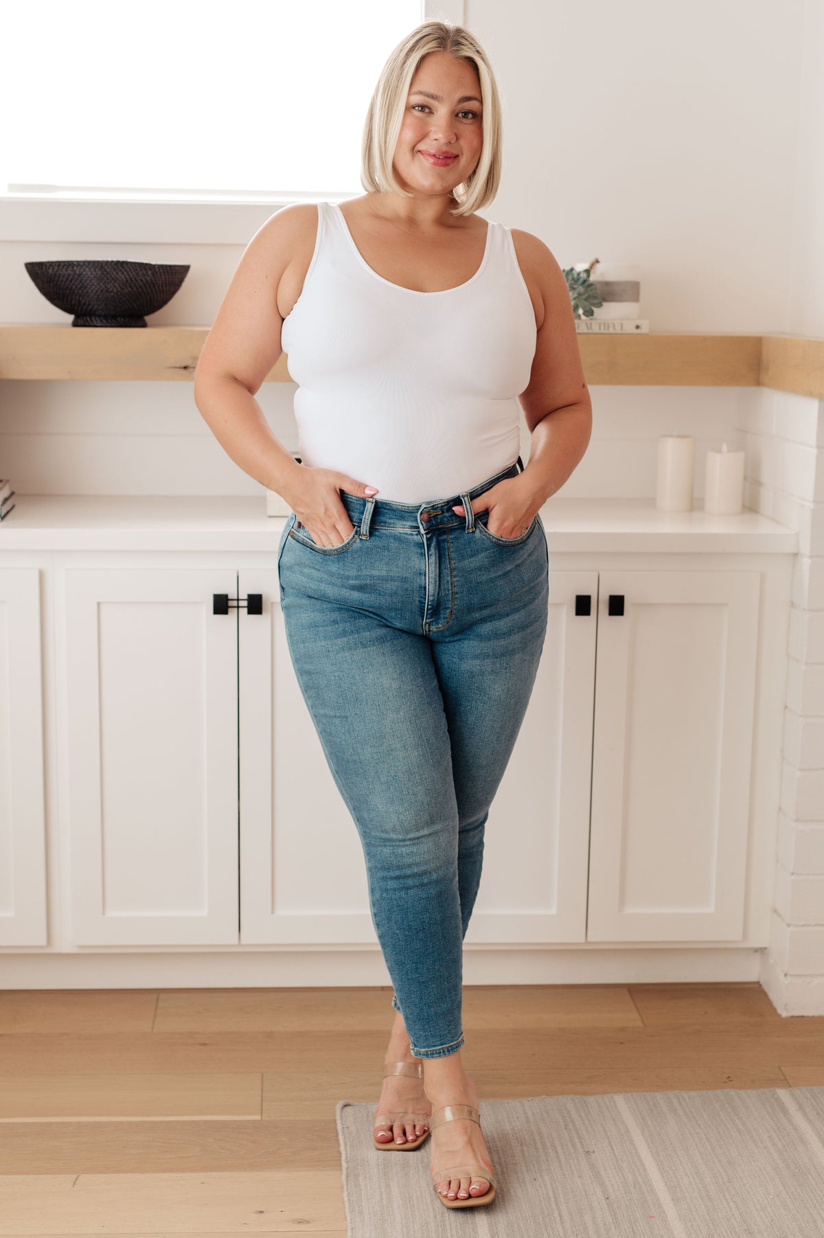 High Rise Thermal Skinny Jean by Judy Blue