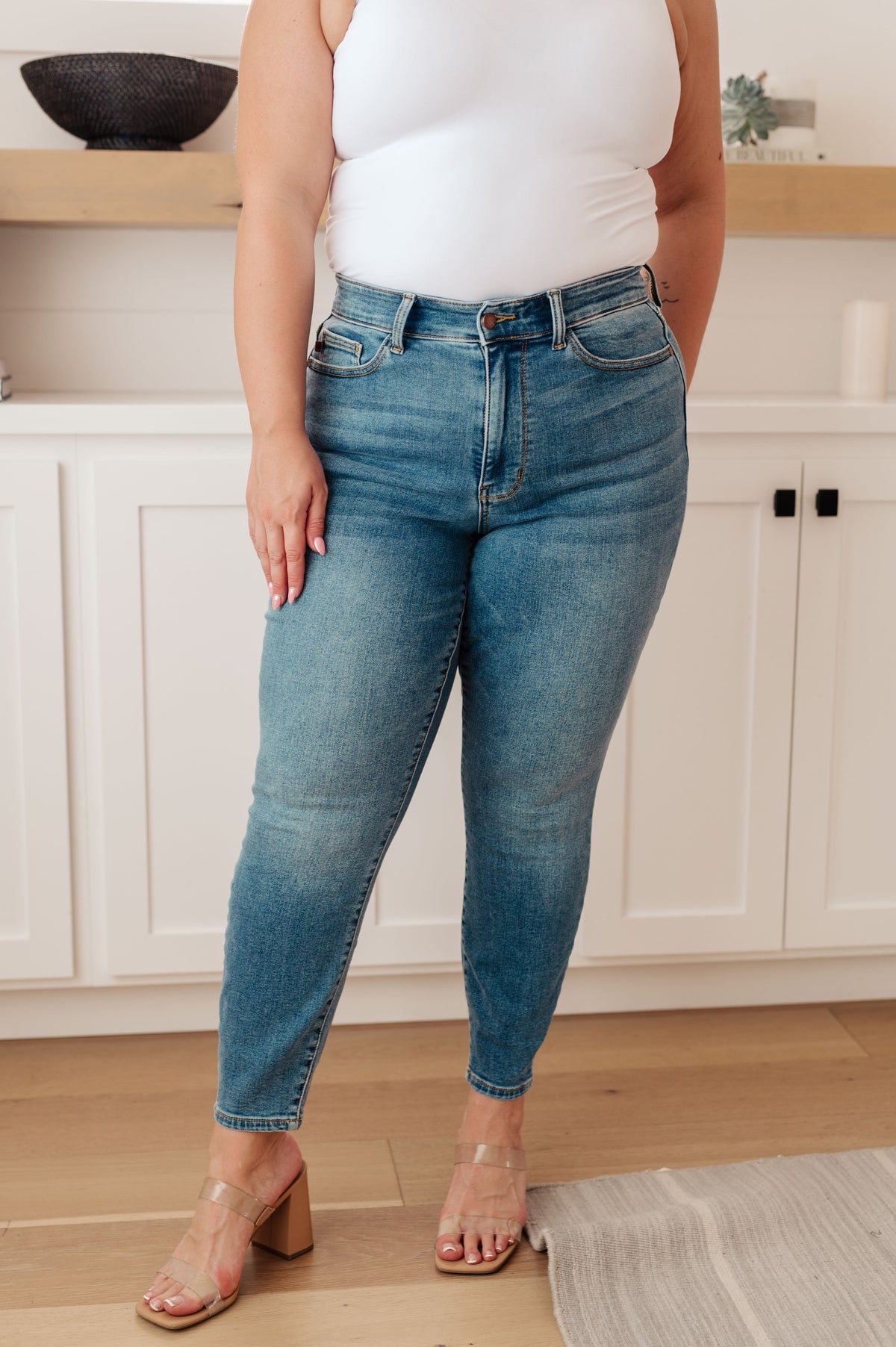 High Rise Thermal Skinny Jean by Judy Blue