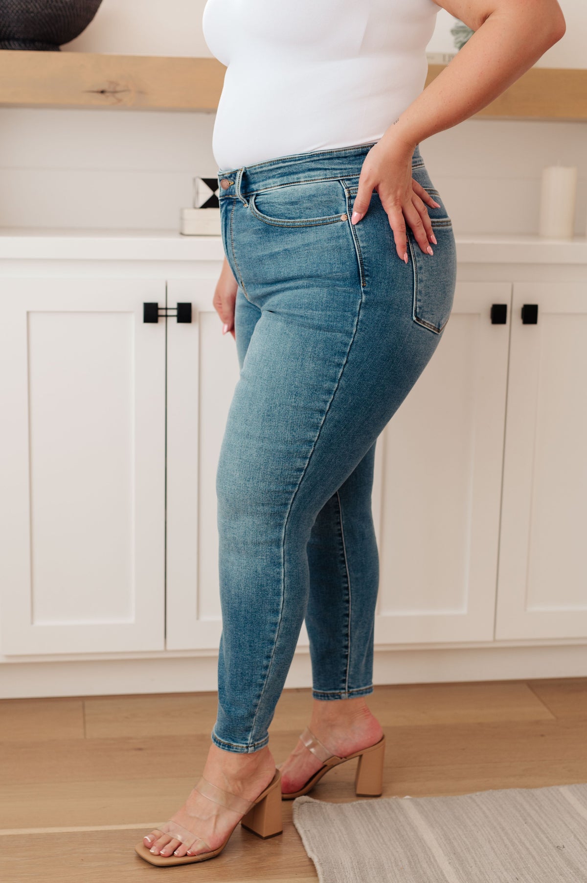 High Rise Thermal Skinny Jean by Judy Blue