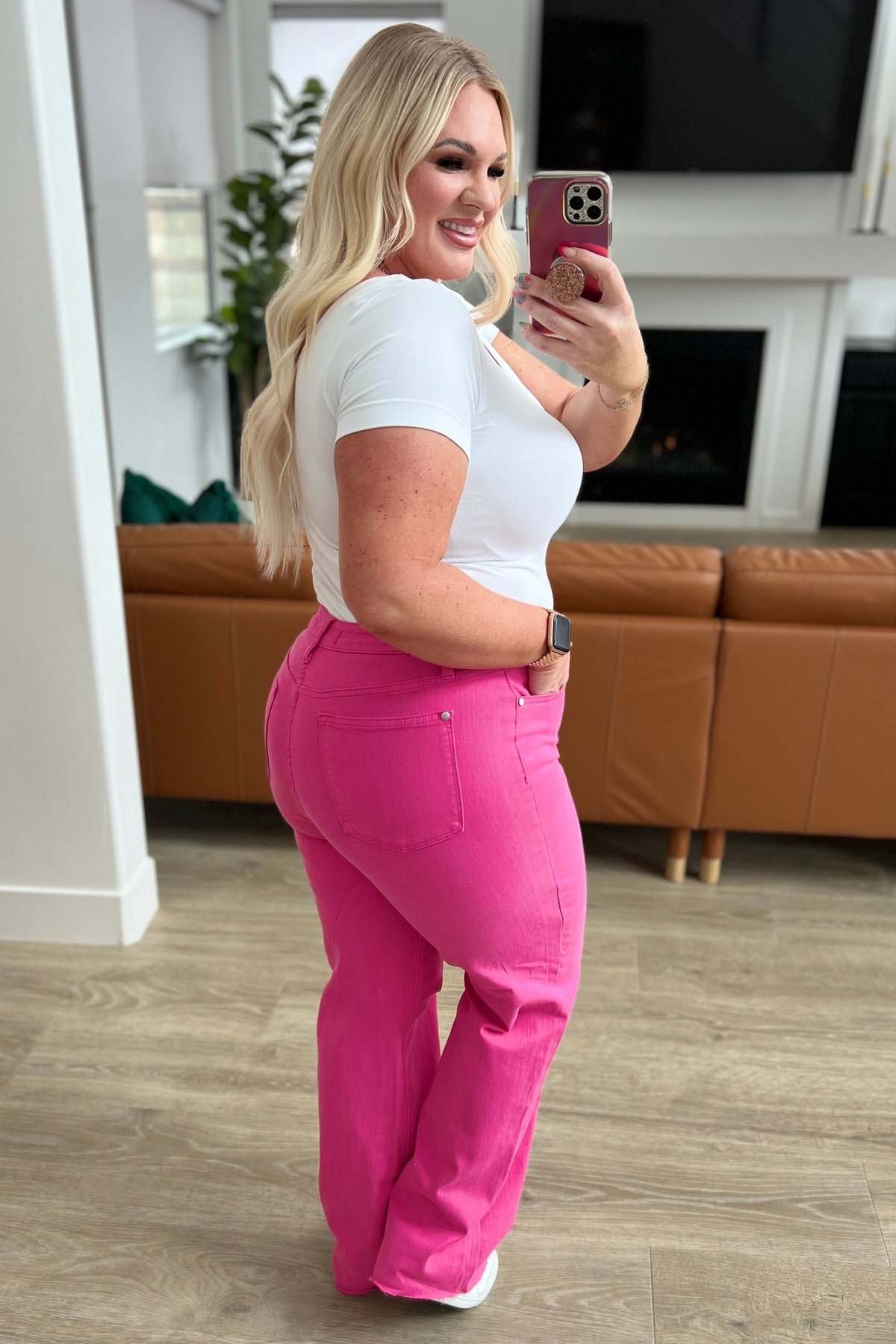 High Rise Garment Dyed 90's Straight Jeans by Judy Blue