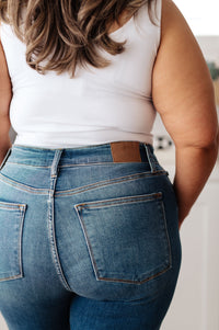High Rise Distressed Straight Jeans by Judy Blue