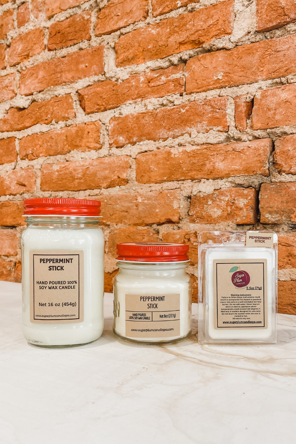 Peppermint Stick Candle & Wax Melt