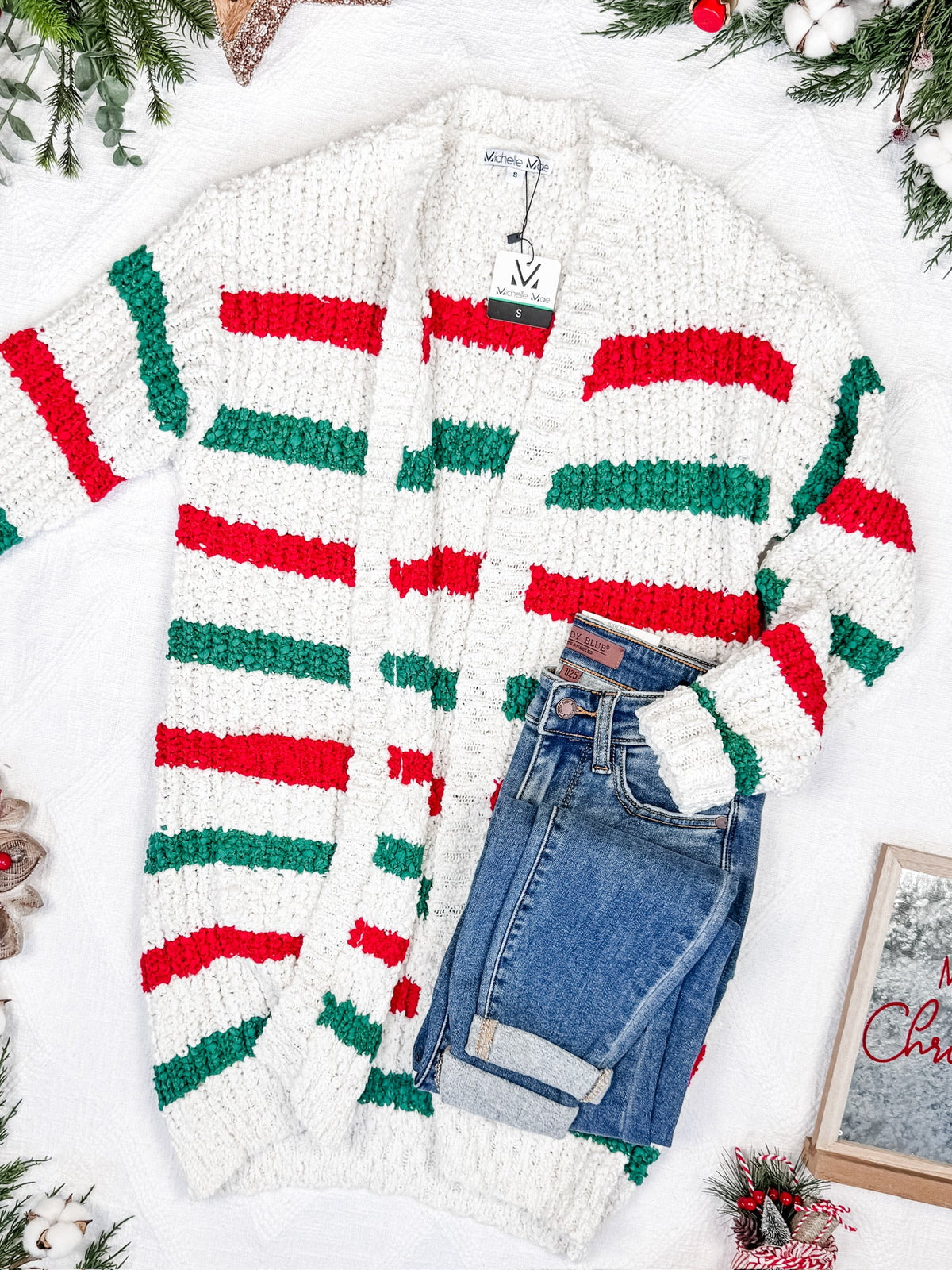 Christmas Stripe Cardigan