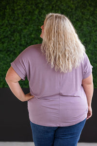 Sierra Pocket Top in Dusty Purple