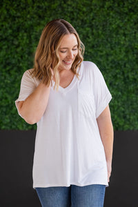Sierra Pocket Top in White