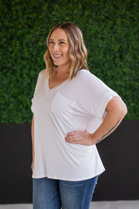 Sierra Pocket Top in White