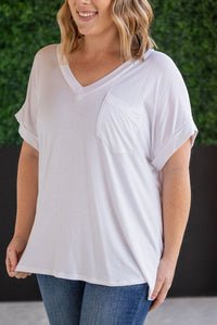 Sierra Pocket Top in White