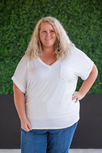 Sierra Pocket Top in White