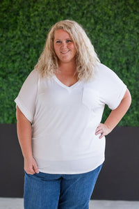 Sierra Pocket Top in White