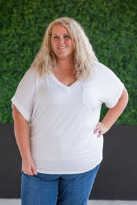 Sierra Pocket Top in White