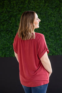 Sierra Pocket Top in Terra Cotta