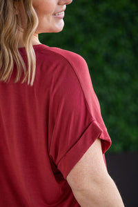 Sierra Pocket Top in Terra Cotta
