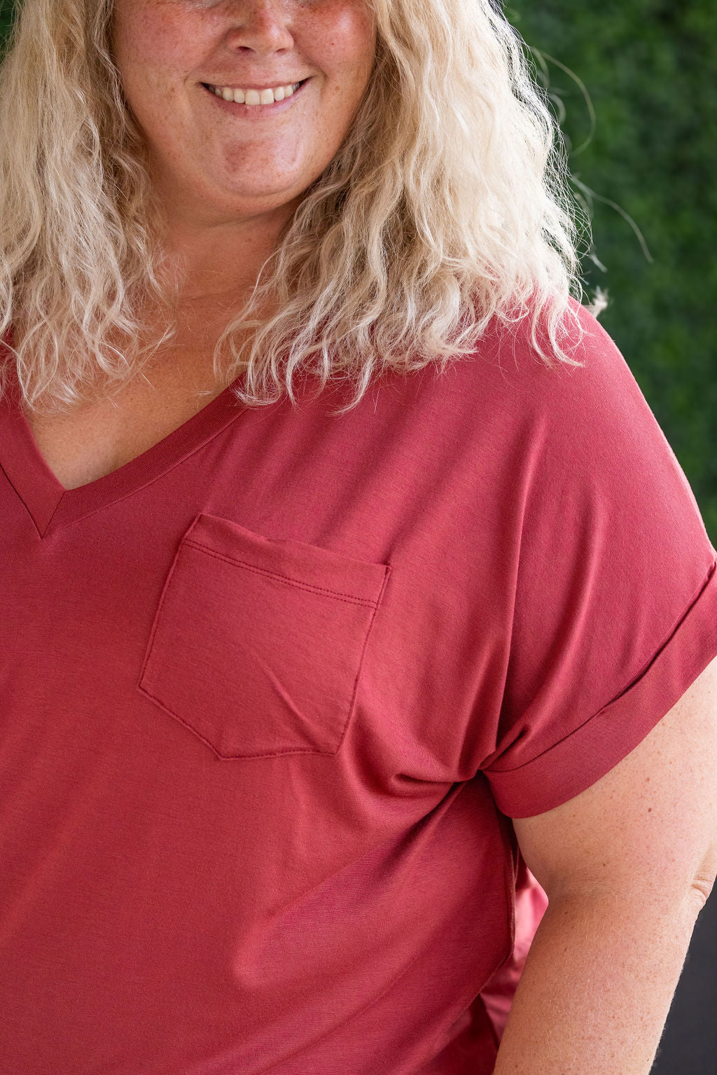 Sierra Pocket Top in Terra Cotta