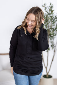 Mia Scuba Half zip in Black