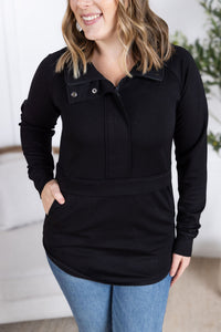 Mia Scuba Half zip in Black