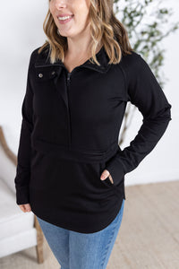 Mia Scuba Half zip in Black