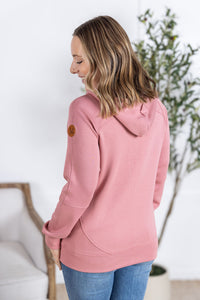 Scuba Full Zip Hoodie in Rose