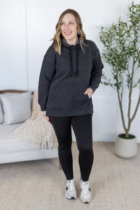 Vintage Wash Hoodie in Black
