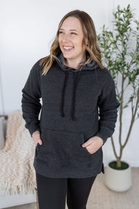 Vintage Wash Hoodie in Black