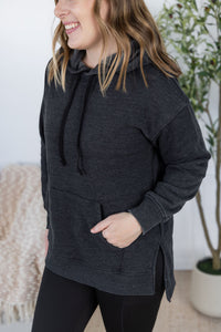 Vintage Wash Hoodie in Black