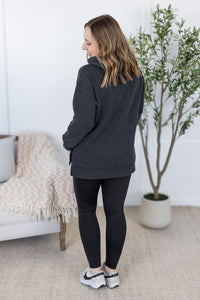 Vintage Wash Hoodie in Black