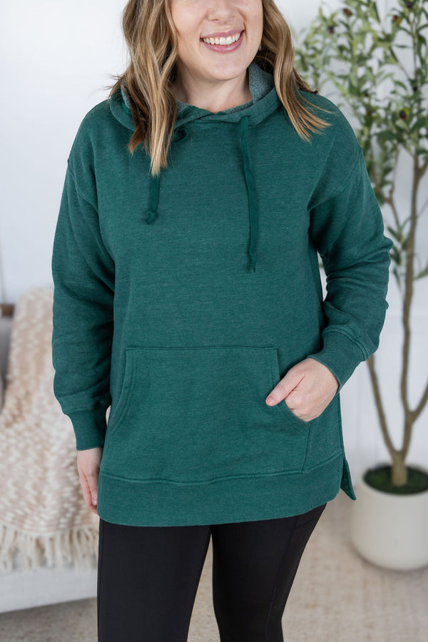 Vintage Wash Hoodie in Hunter Green