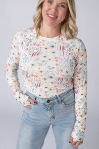 Blair Long Sleeve Top in Wildflower Gardens