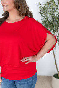 Darcy Dolman Top in Red