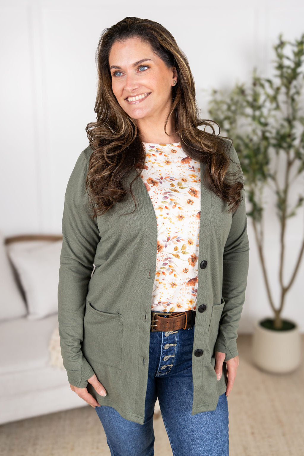 Cori Cardigan in Sage