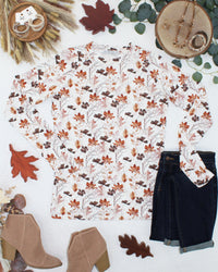 Blair Long Sleeve Topin Fall Foliage
