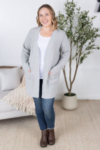 Layla Sweater Cardigan in Grey