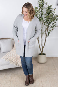 Layla Sweater Cardigan in Grey