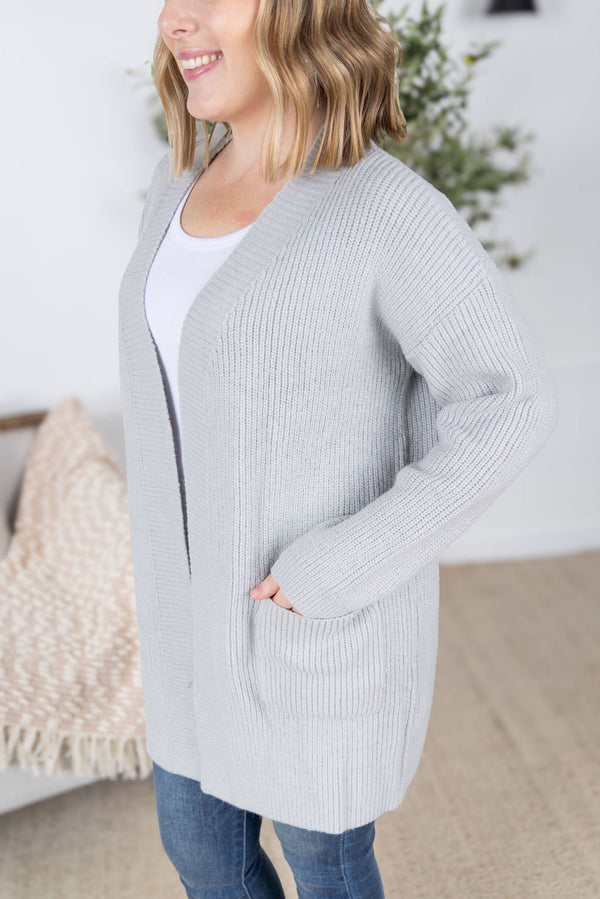 Layla Sweater Cardigan in Grey