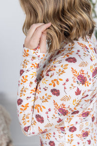 Blair Long Sleeve Top in Autumn Floral