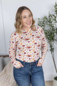 Blair Long Sleeve Top in Autumn Floral
