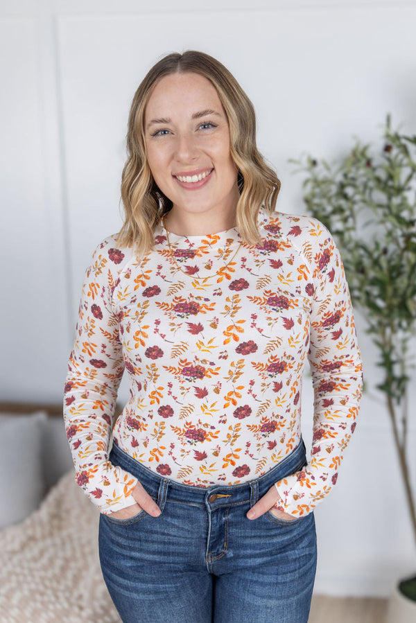 Blair Long Sleeve Top in Autumn Floral