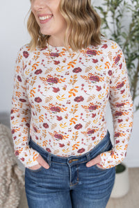 Blair Long Sleeve Top in Autumn Floral