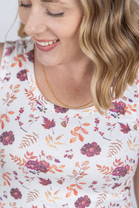 Ava Tank in Autumn Floral