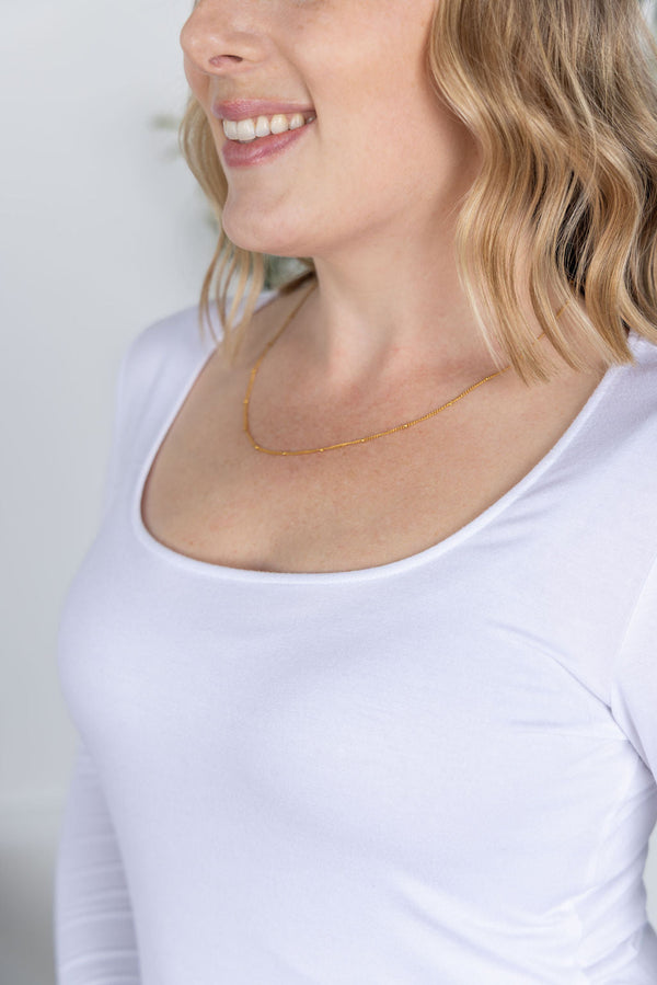 Alyssa Long Sleeve Top in White