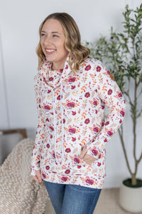 Soft Funnel Neck in Autumn Floral