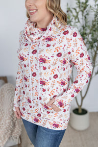Soft Funnel Neck in Autumn Floral