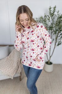 Soft Funnel Neck in Autumn Floral