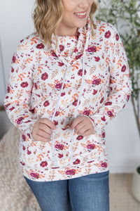 Soft Funnel Neck in Autumn Floral